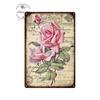 Vintage Flowers Rose Picture Metal Plaque Tin Signs Plate Wall Decor Art Iron Posters Man Cave Bar Club Garden Decoration Poster