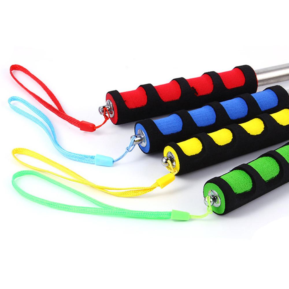 1.2M Sponge Handle Outdoor Guide Flagpole Telescopic Stainless Steel Guide Rod Teaching Stick Teacher Pointer Hand Flagpole
