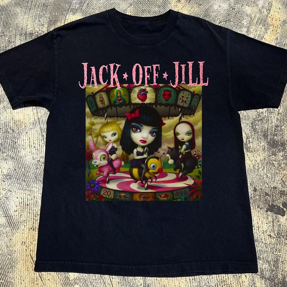 Popular Jack Off Jill Band Gift Funny All Size Tee S8246 S