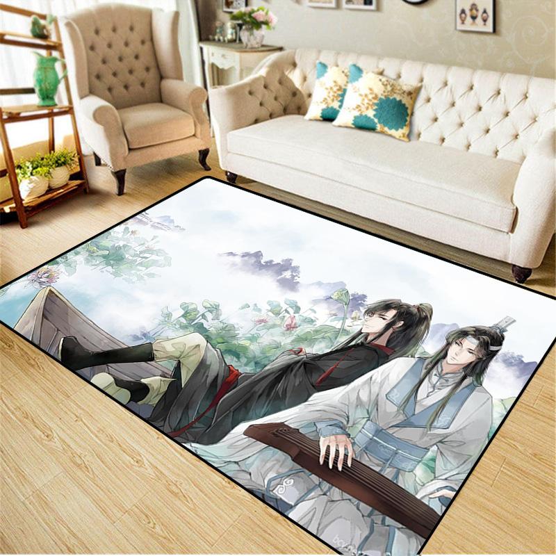 

3D печатный коврик Mo Dao Zu Shi, коврик для пола/ванной/кухни/гостиной, спальни, фланелевый коврик, украшение дома для спальни