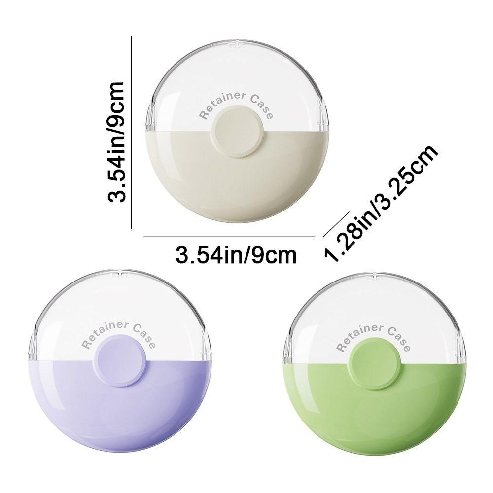 3Pcs Sealed Magnetic Orthodontic Retainer Lightweight Fake Teeth Case Mouthguard Case  for Home