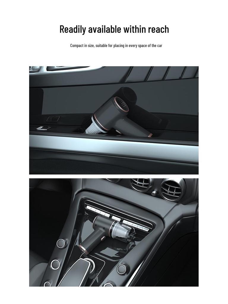 Handheld Cordless High-Power Vacuum Cleaner for Car and Home