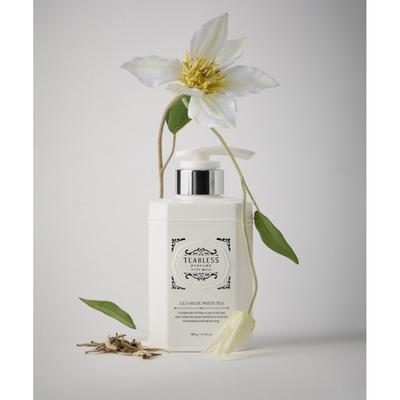 Teabless [Vůně bílého čaje a pižma] Tibless Lily Musk Bílý čaj Parfémovaná tělová mléko 480ml 24hodinová vůně+Zlepšení tělesného pachu