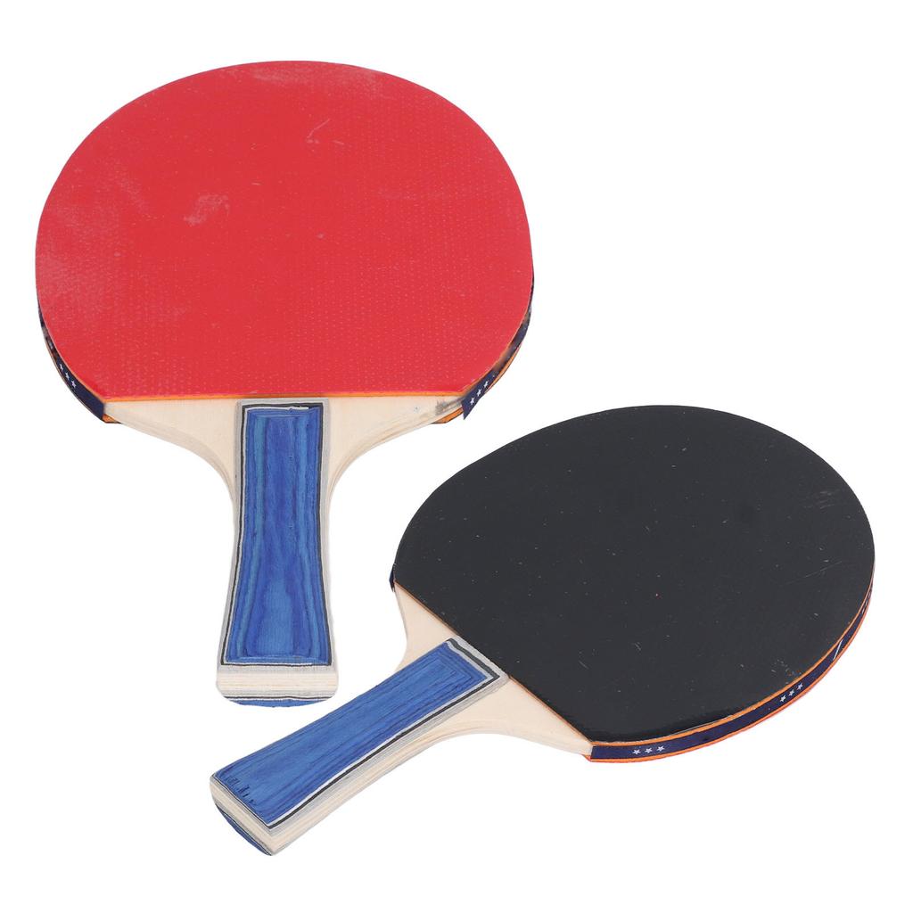 2 Schläger 3 Bälle Tischtennisschläger Ball Set mit beidseitigen Noppen innen Schüttelgriff Ping Pong Schläger Sets für Indoor
