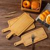 Round Bamboo Wooden Tray: Pizza, Bread, Sushi, Cake, Steak Serving Plate.
