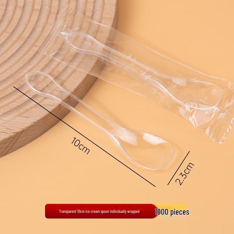 Individually Wrapped Disposable Dessert Spoons