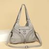 Women's Retro Large Capacity Handbag Shoulder Bag PU Crossbody Bag