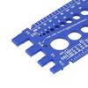 Plastic Material Bolt Identifier Gauge Blue/White Bolt Sizer Thread Gauge Checker  Screw Gauges