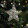 Silver Irregular Electroplated Christmas Tree Ornaments - Glossy Plastic Pendants In Stock