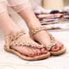 Women Sandals Summer Style Bling Bowtie Fashion Peep Toe Jelly Shoes Sandal Flat Shoes Woman 3 Colors