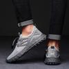 Herren Wanderschuhe Schwarz Grau Autofahrerschuhe Freizeit zum Hineinschlüpfen Sommer Netz Outdoor Wanderschuhe Übergröße 45 46 47