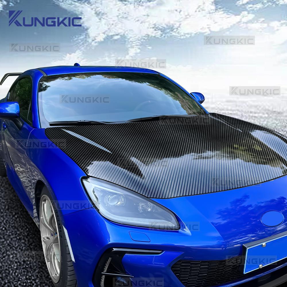 For Toyota GR86 ZN8 for Subaru BRZ ZD8 2025 2025 2025 2025 Car Front Bonnet Engine Hood Carbon Fiber Pattern TPU PPF Wrap Film