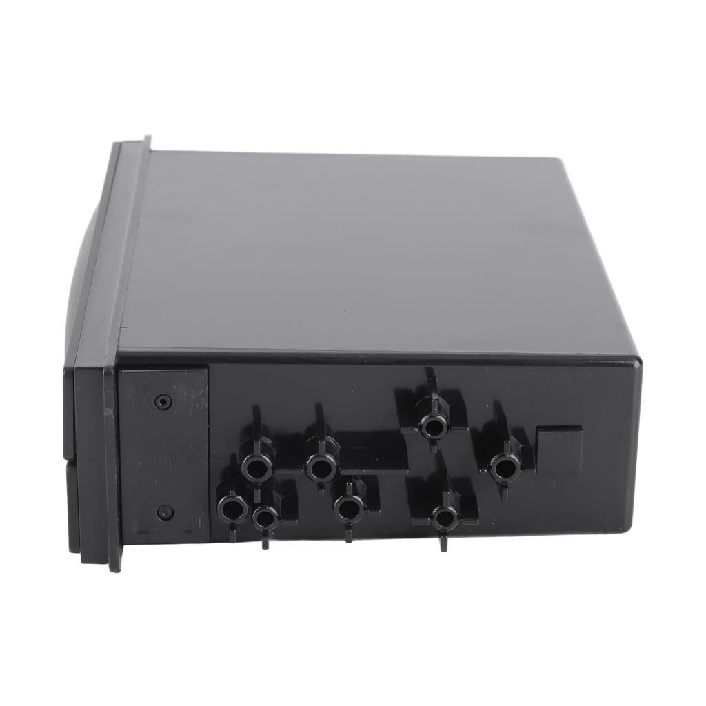 Car Auto Double Layer Radio Pocket Drink Cup Holder Storage Box Black 1 Din