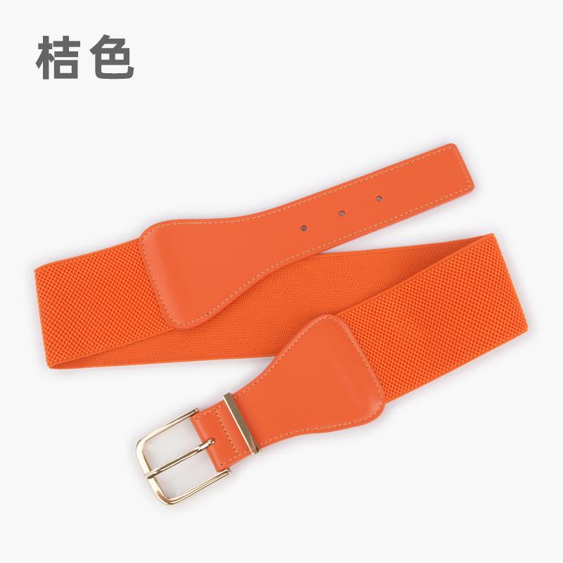 Elastic Belt Women'S Personalized Dress Suit Decorative Temperament Waist Seal Elastic Belt Leather Belt