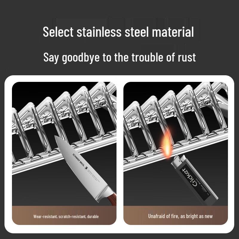 Double-Layer Stainless Steel Countertop Dish Drying Rack