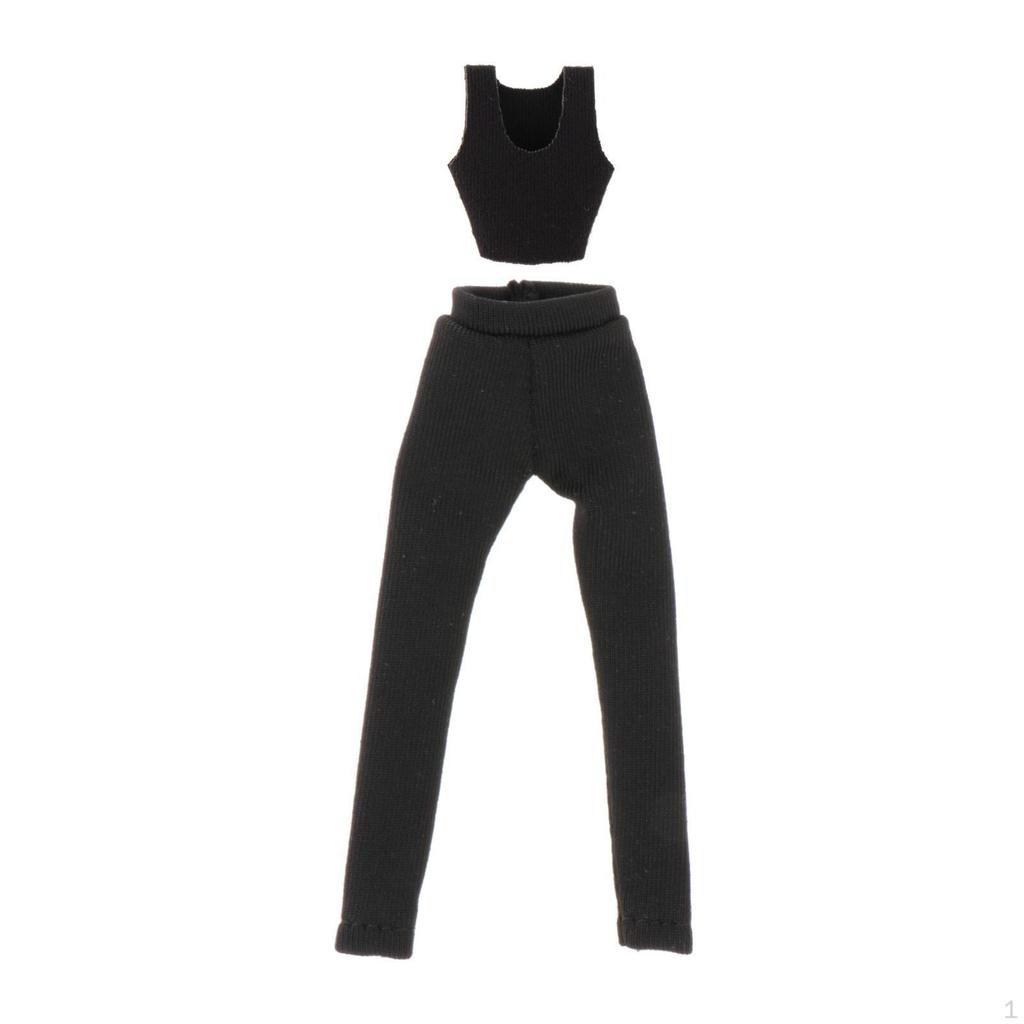1/12 Female Vest and Pants Doll Clothes Fashion Handmade Outfit Costume for 6'' Inch Woman