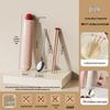 Pink 316 Stainless Steel Chopsticks and Fork Set