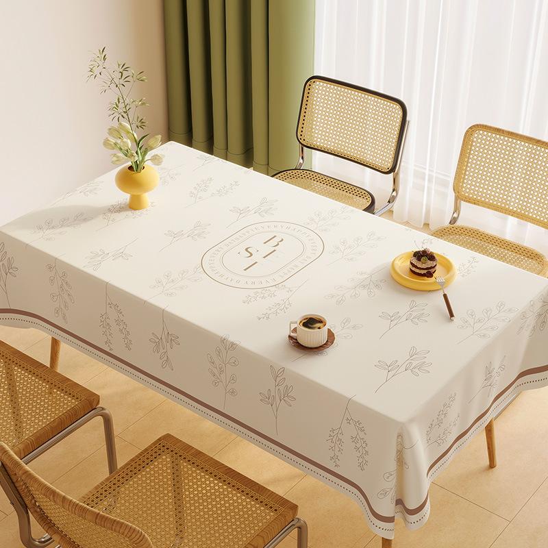 Small Fresh Tablecloth Leave-In Waterproof And Oil-Proof Pvc Dining Table Tablecloth Annual Tablecloth Cover Cloth Coffee Table Tablecloth