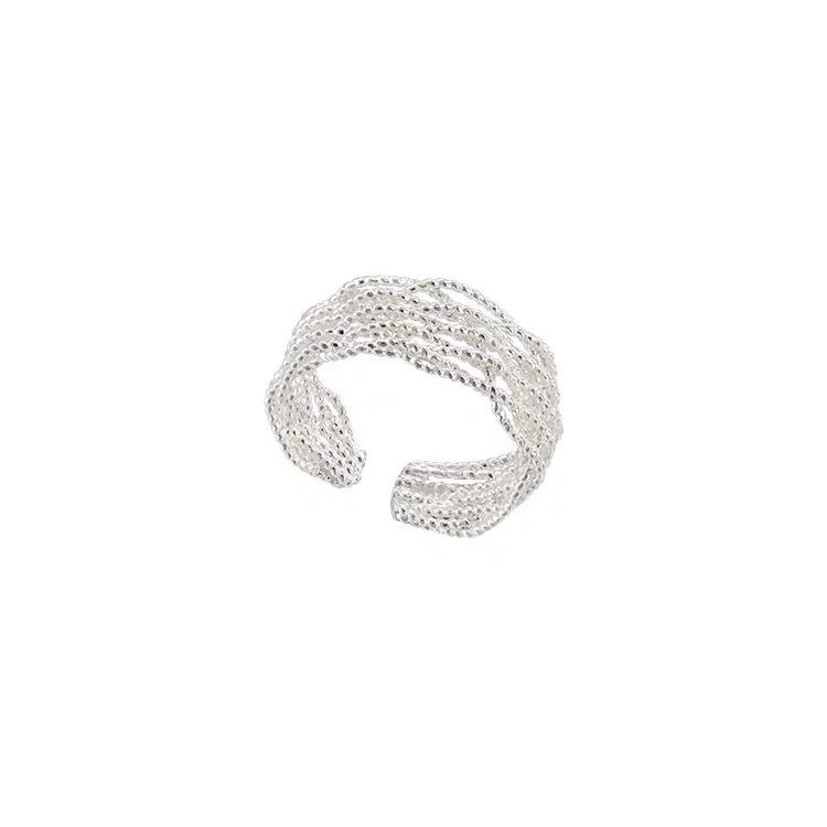 Exquisite Geometric Stackable Ring: Adjustable, Versatile, and Irregular Design for Women