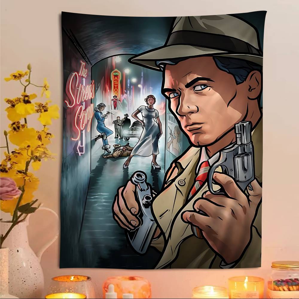 TV A-Archer Chart Tapestry For Living Room Home Dorm Decor Art Home Decor