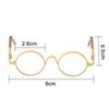Dolls Clear Lens Round Frame Miniature Eyewear Eye Glasses Girl Toy Photo Props Toy Parts Dress Up Accessories Doll Accessories