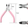 Cute Pink Color Handle Anti-slip Splicing and Fixing Jewelry Pliers Tools & Equipment Kit for DIY Jewelery Making Needlework