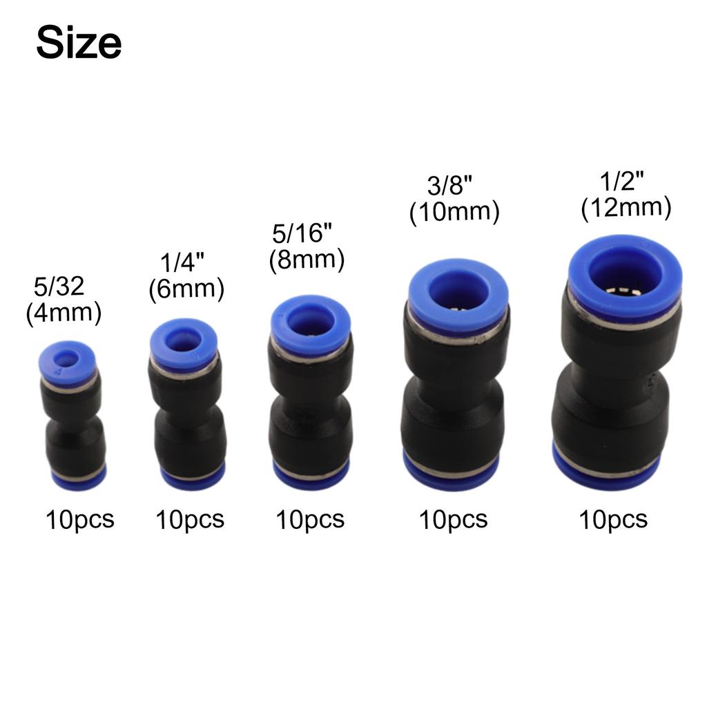 Quick Connecting Solutions Set of 50 Pneumatic Straight Push Connectors Tailored for Different Industrial Needs