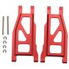 2pcs RC Front Swing Arm Professional Universal Aluminium Alloy RC Car Front Suspension Arms for 1 10 RC Cars Red