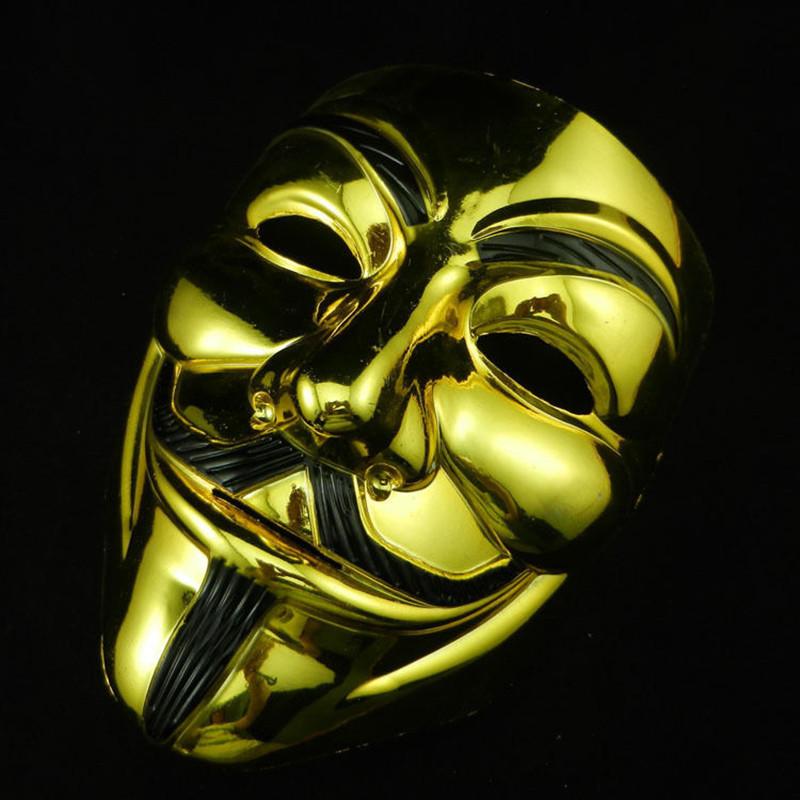 Fashion V For Vendetta Guy Fawkes Mask Anonymous Halloween Costumes Cosplay