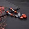 Retro Ethnic Style Beaded Headdress Tassel Tassel Forehead Headband  Women