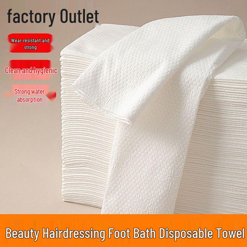 Barbershop & Salon Disposable Absorbent Cotton Towels for Shampooing and Hairdressing