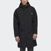 Adidas Ultraboost Jacket Long Windproof Warm-Up Hooded Coat Men Outerwear Black GM4450