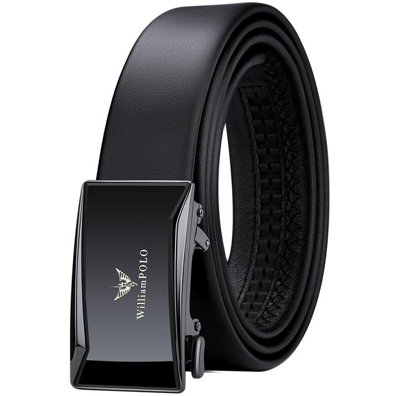 

Мужской кожаный ремень Emperor, деловой ремень с автоматической пряжкой, мужской ремень из натуральной яловой кожи, мужской ремень 130cm