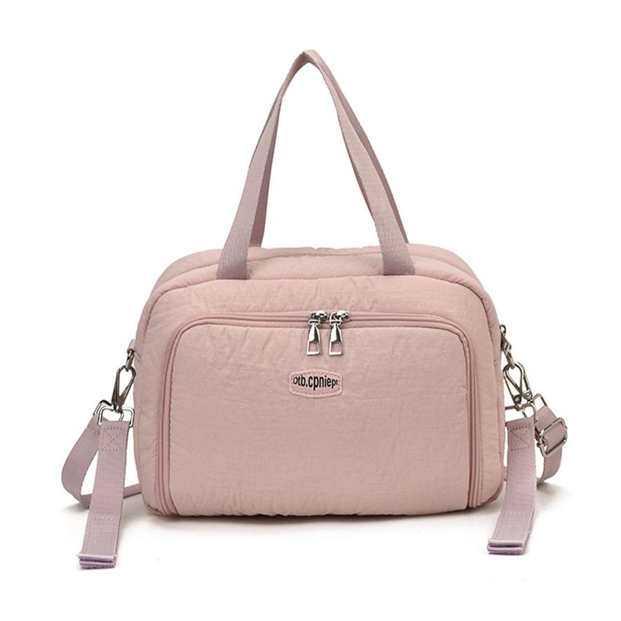 

Korea Mommy Bag Baby Stroller Nappy Bag Baby Diaper Organizer Portable Tote Bags Maternity Multi-function Travel Messenger Bags рожевий