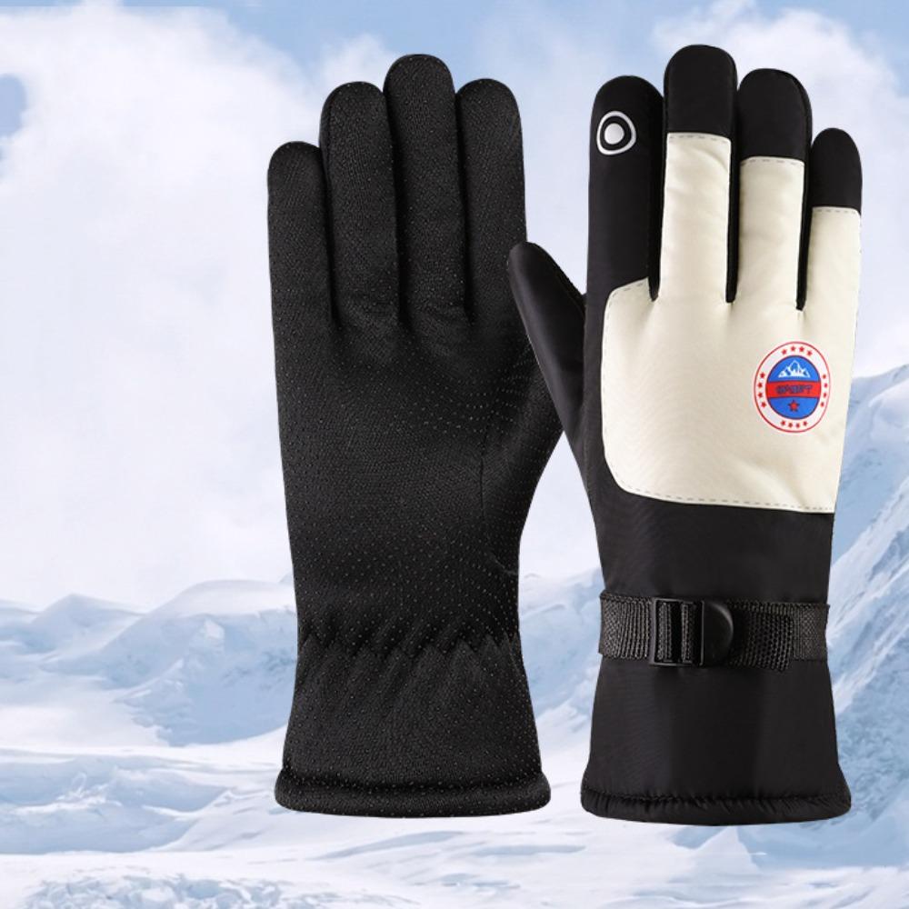 Touch Screen Touchscreen Snow Gloves Non-slip Riding Gloves New Winter Warm Mittens  Skiing