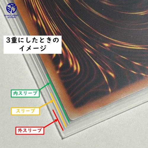 Yanoman Card Protectors Jr. 100 Sleeves, 88 X 62mm (Small Cards: 59 X 86mm), RPJ Set 95-078