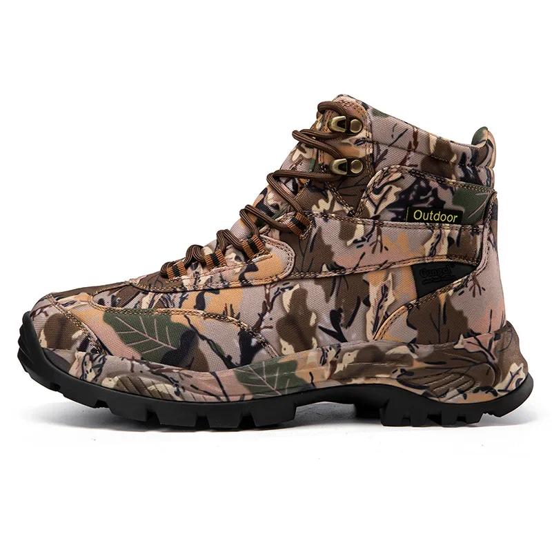 Men Tactical Boots Army Boots Breathable Unisex Ankle Desert Waterproof Climbing Hiking Shoes Work High Quality Hunting Boots