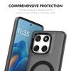 For Motorola Edge 60 Pro 5G ENKAY Hat-Prince Magnetic Case with Hydrogel Film PC TPU Phone Cover