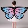 Halloween Cape Realistic Looking Vibrant Color Breathable Ultra-Light Easy-wearing Dress Up Chiffon Halloween Butterfly Wings Toddler Cosplay Costume