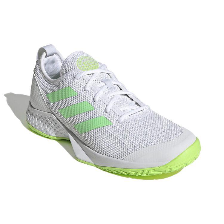 Adidas CourtFlash White Beam Green Men Sneakers Cloud-White Solar-Green GY4007