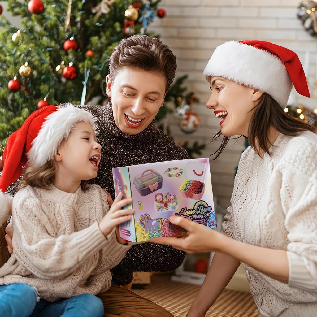 Freundschaftsarmband Bastelspielzeug für Zubehör-Set mit Aufbewahrung DIY Basteln Grundschule Geburtstagsgeschenk für Altersgruppen und 12 Set, Mädchen, Kinder