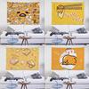 GGudetama LLazy Egg Tapestry Wall Hanging Tapestry Art Deco Blanket Curtain Hanging At Home Bedroom Living Room Decor
