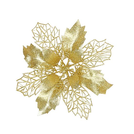 Блестящая рождественская полая цветочная елка, висячий орнамент, фестиваль, рождественский декор для окон золотистый