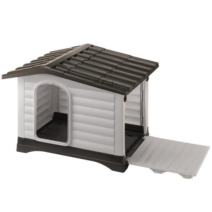 Niche Pour Chiens - Ferplast - Villa 70 - Plastique - 73 X 59 X 53 Cm - Extérieur