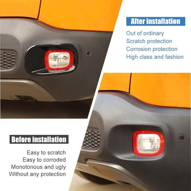 Zadní kryty do mlhy Pouzdro světla ABS Světelná dekorace pro Jeep Renegade 2016 nahoru Exteriérové ​​příslušenství , ABS plast
