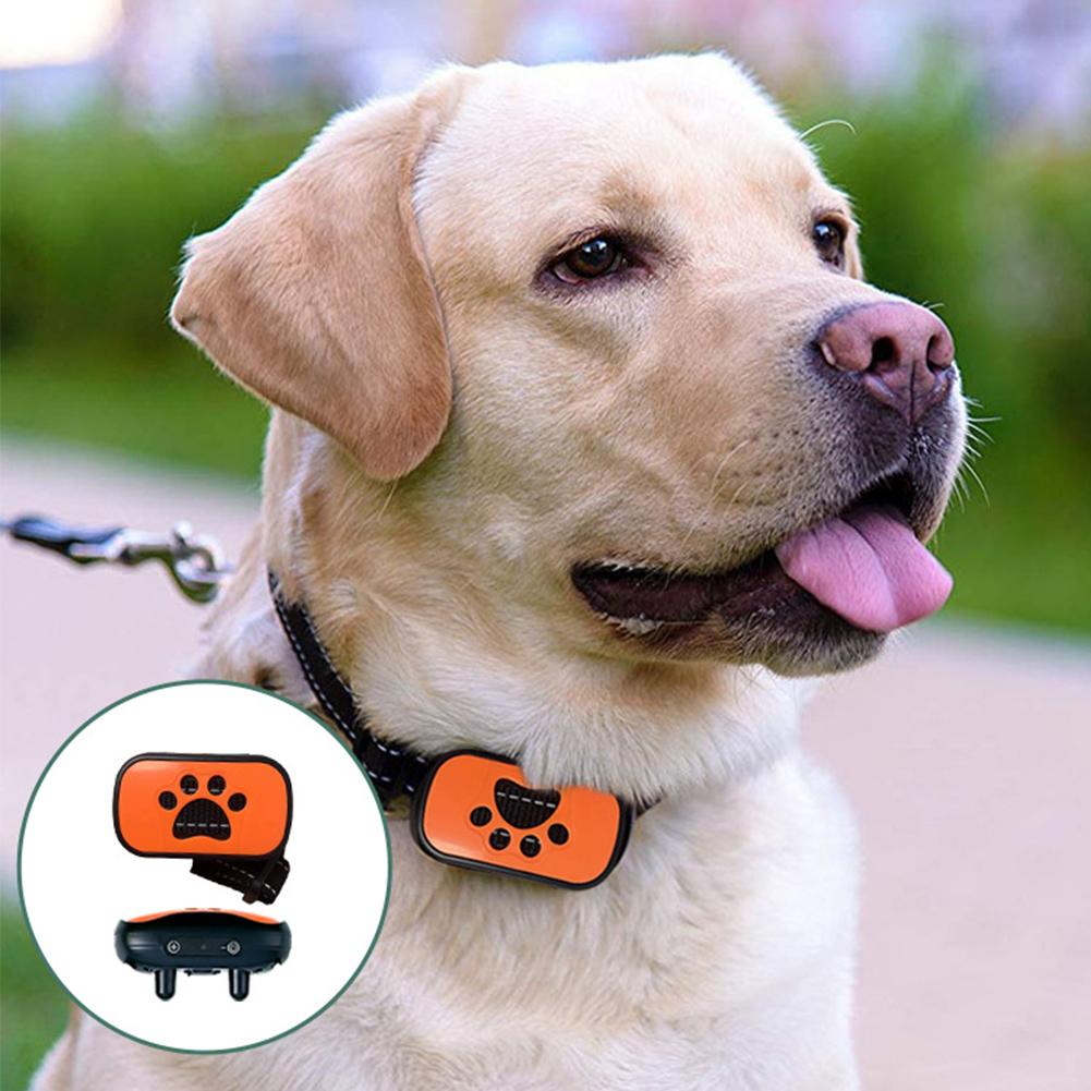 Shock Collar Rechargeable Vibrating Automatic Dog Training Anti-dog Ultrasonic Device Bark Stopper Smart Barking E4S0