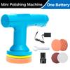 5000RPM Cordless Mini Polisher 9 Gears Car Electric Polishing Machine 12V Adjustable Speed Vehicle Polishing Power Tools
