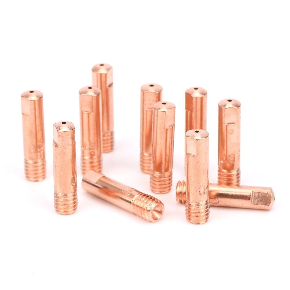 60pcs 0.9mm Diameter MIG Welding Contact Tip Copper MIG Welding Torch Tip  For Welding Machine