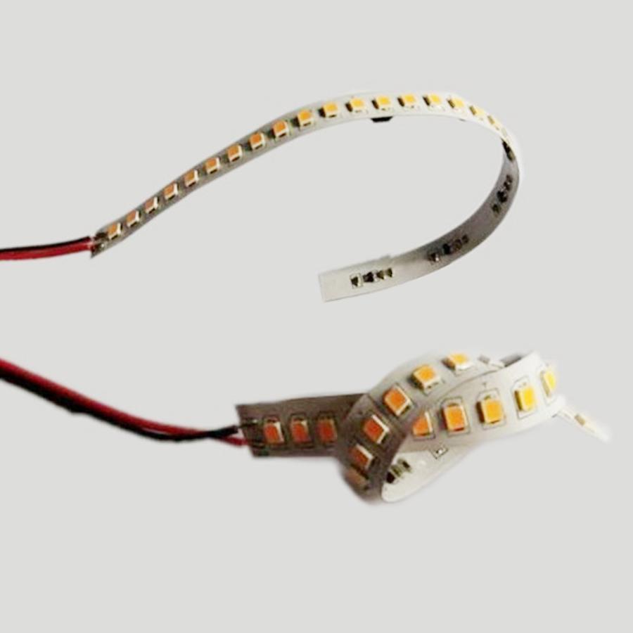 Pair 44LED 28CM Built-in Decoder Error Free Rear Mirrors Flexible Soft Flowing Turn Signal Strip Light Lamp Waterproof