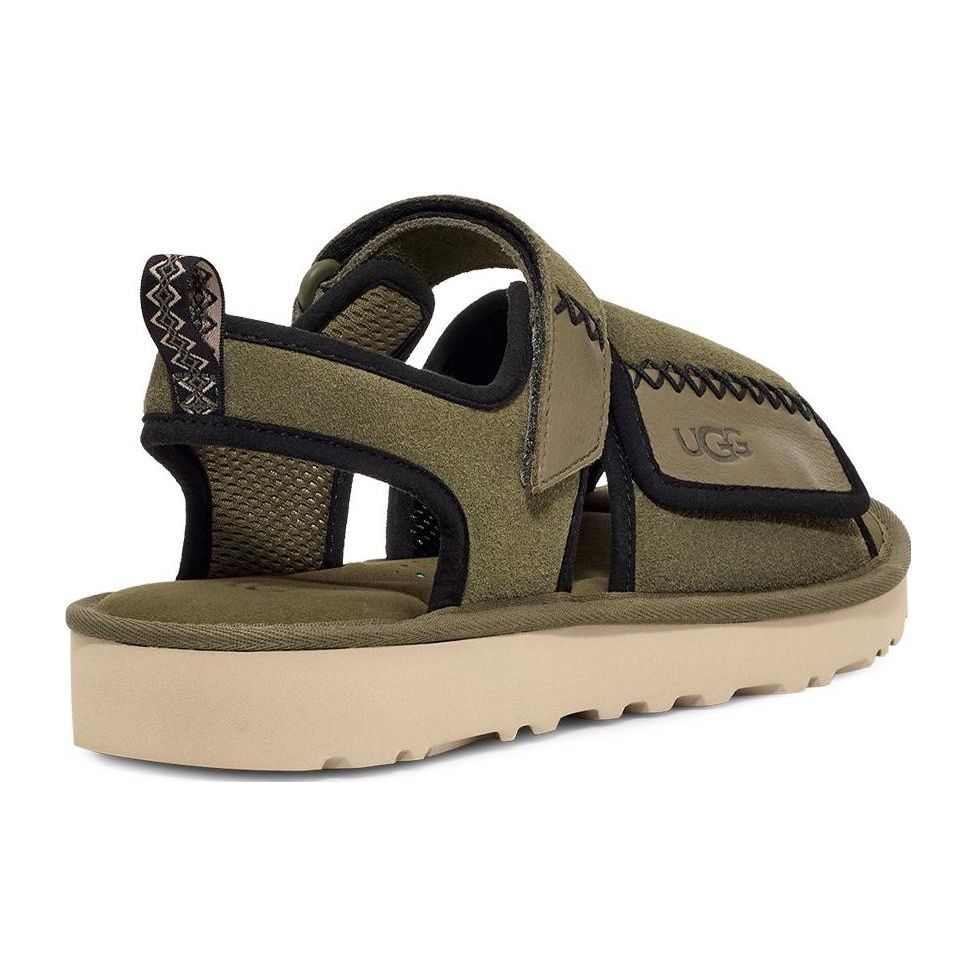 UGG Classic Sandal Two-Layer Cowhide Comfortable Casual Fashion Sandals Men Sandals Moss-Green 1136650-MSG